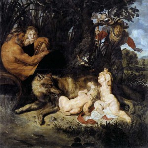 Rómulo y Remo pintado por Rubens Peter Paul