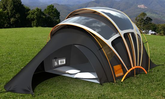 Concepto Orange solar Tent